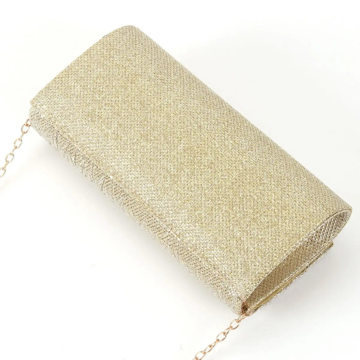 Fantasy shiny pleated clutch bag - Blade & Thread