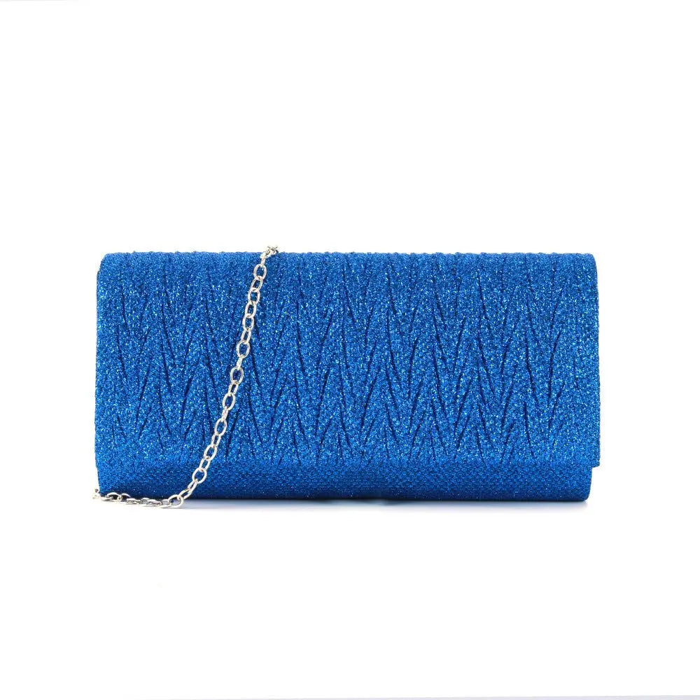 Fantasy shiny pleated clutch bag - Blade & Thread