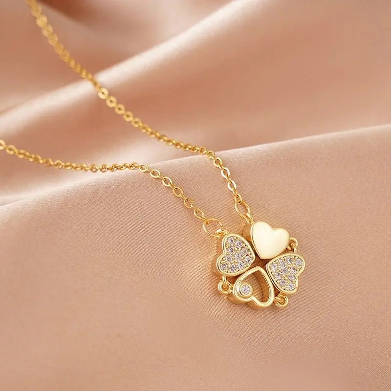 Fashion Fantasy Clover Necklace for Women Elegant Ladies Party Pendant - Blade & Thread