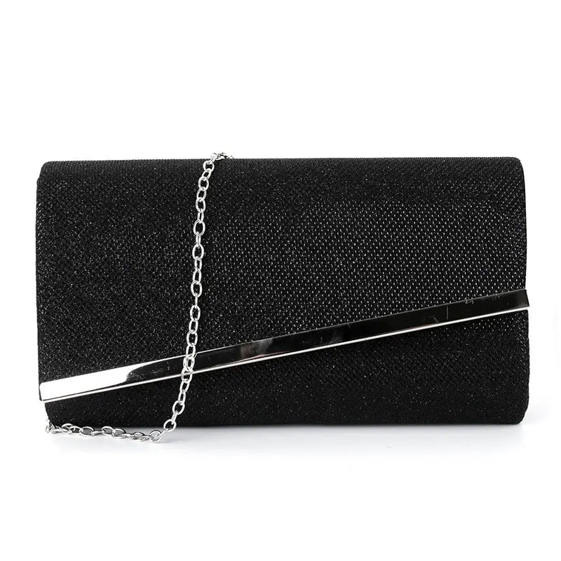 Fashion hard bag clutch metal chain bag - Blade & Thread