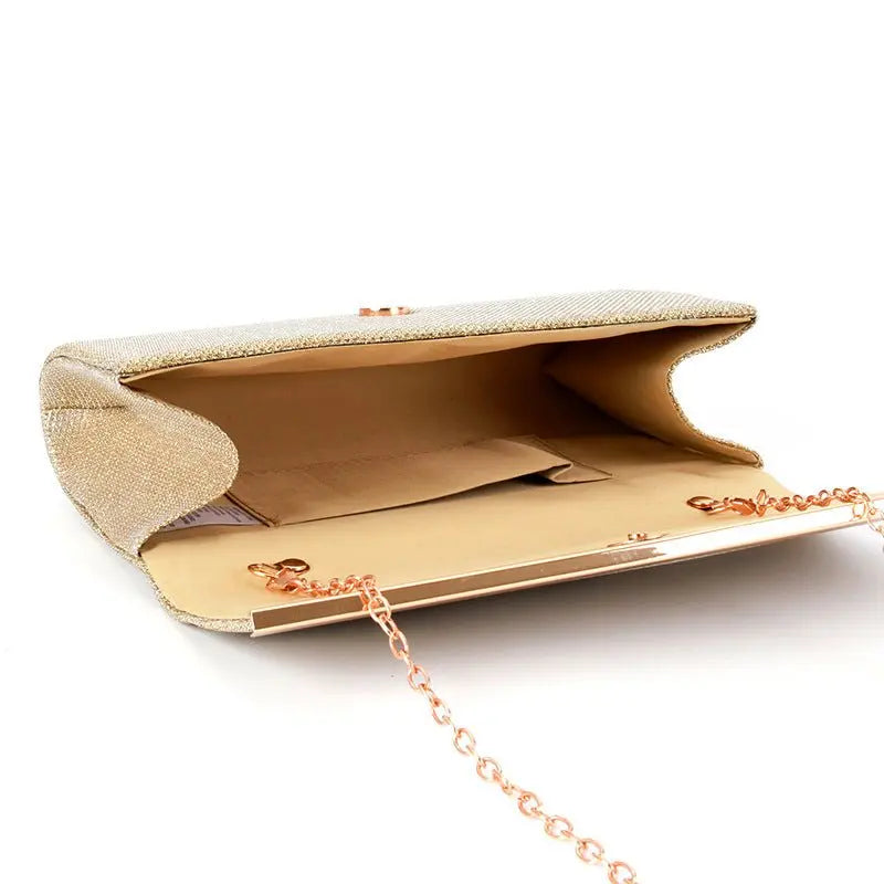 Fashion hard bag clutch metal chain bag - Blade & Thread