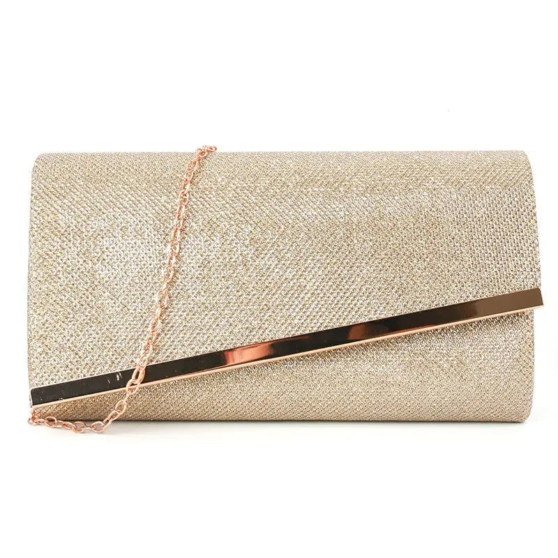 Fashion hard bag clutch metal chain bag - Blade & Thread