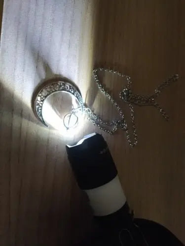 Fashion Silver Color Charm Luminous Pendant Necklace Women Moon Glowing Stone Necklace - Blade & Thread