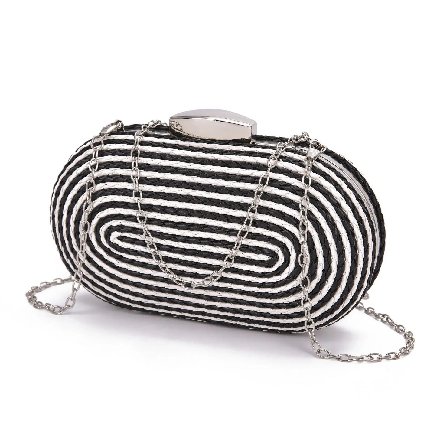 Fashionable oval crossbody woven bags - Blade & Thread