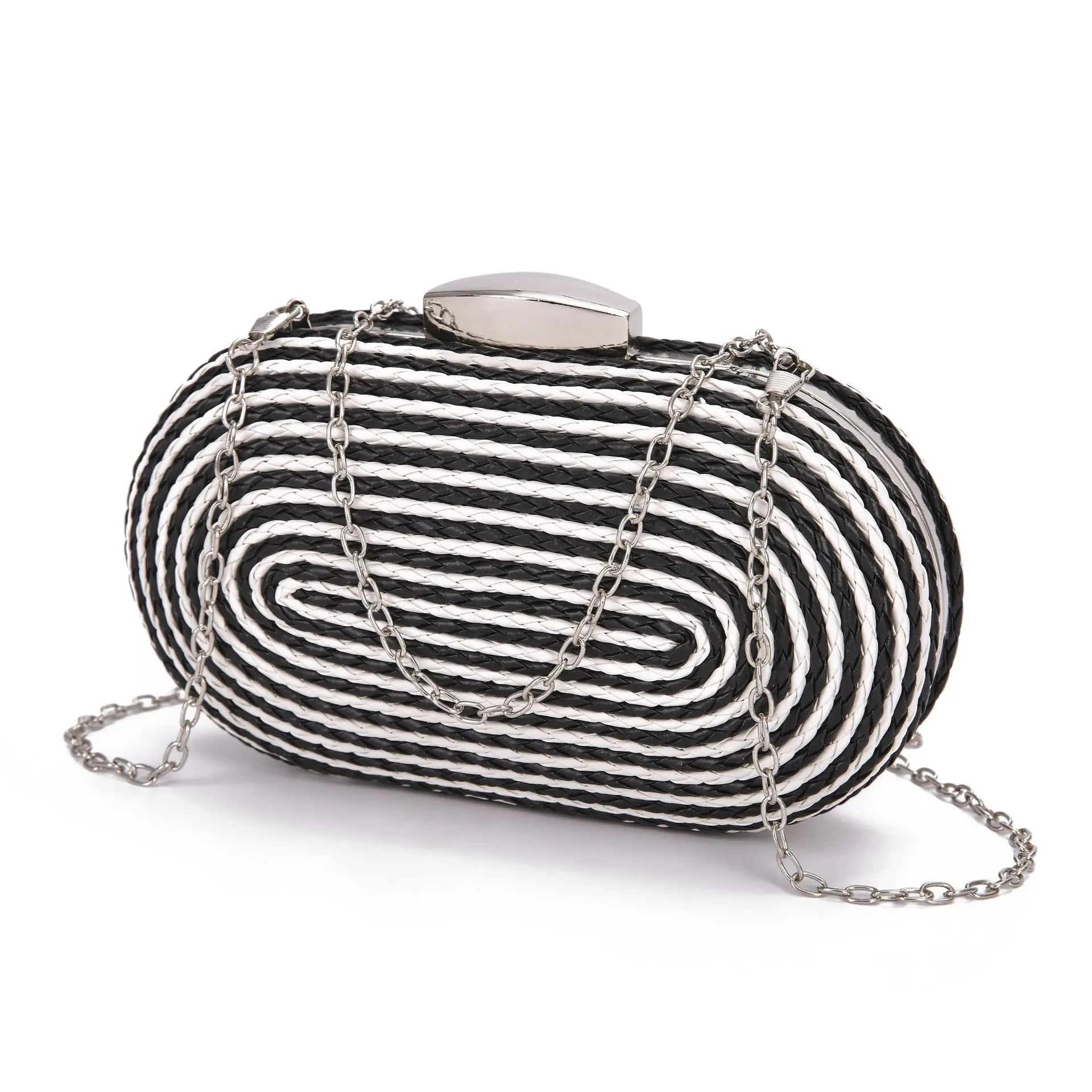 Fashionable oval crossbody woven bags - Blade & Thread