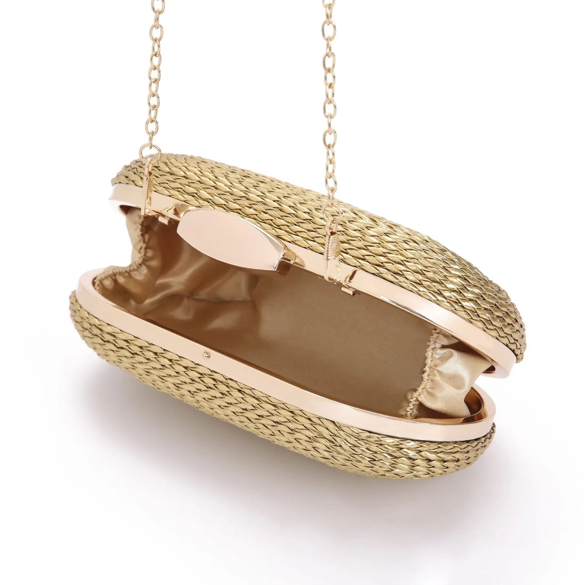 Fashionable oval crossbody woven bags - Blade & Thread