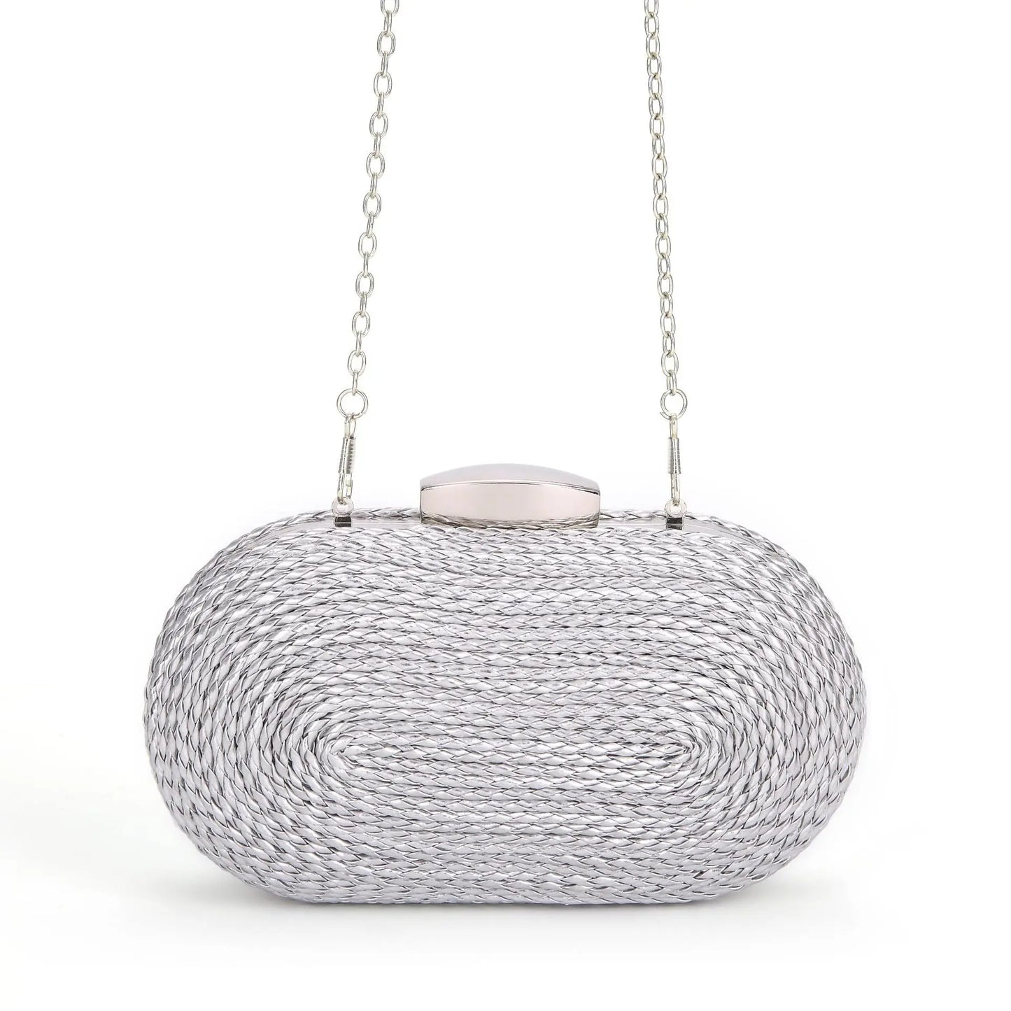 Fashionable oval crossbody woven bags - Blade & Thread