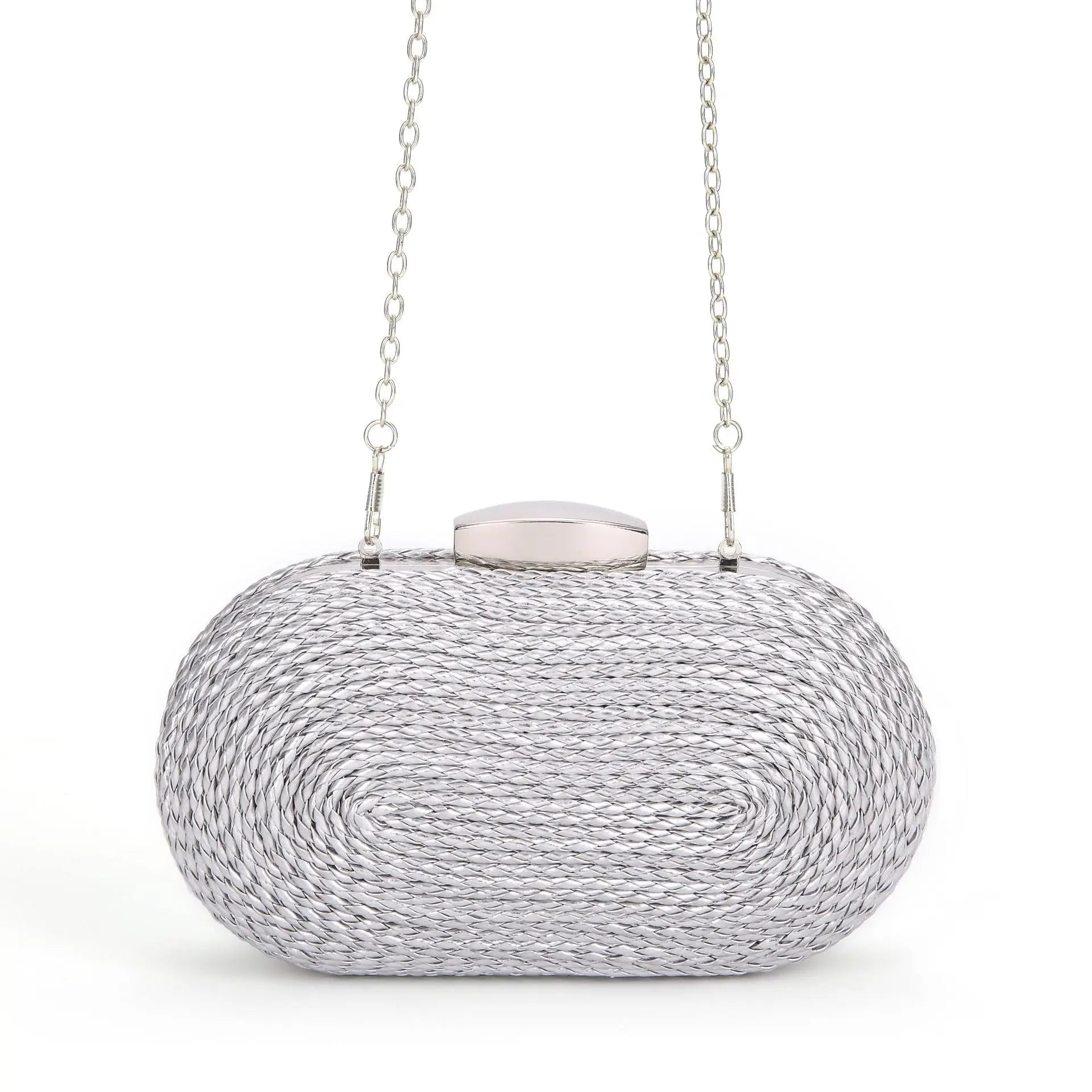 Fashionable oval crossbody woven bags - Blade & Thread