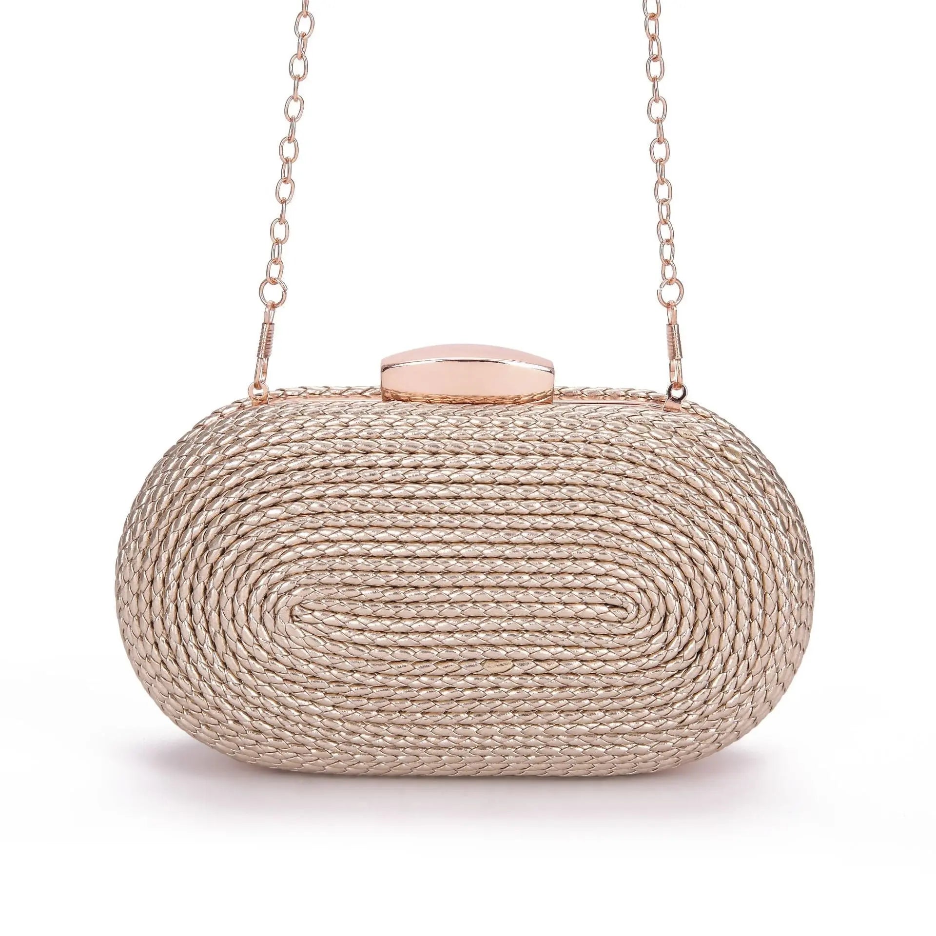 Fashionable oval crossbody woven bags - Blade & Thread
