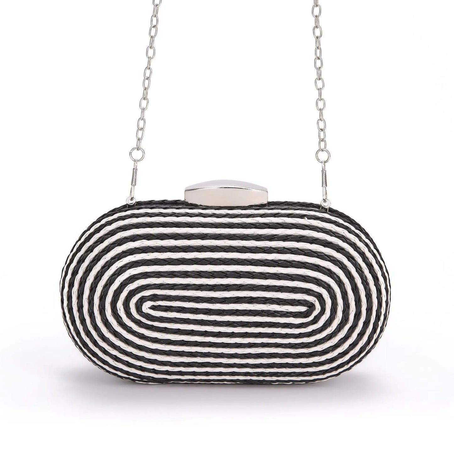 Fashionable oval crossbody woven bags - Blade & Thread