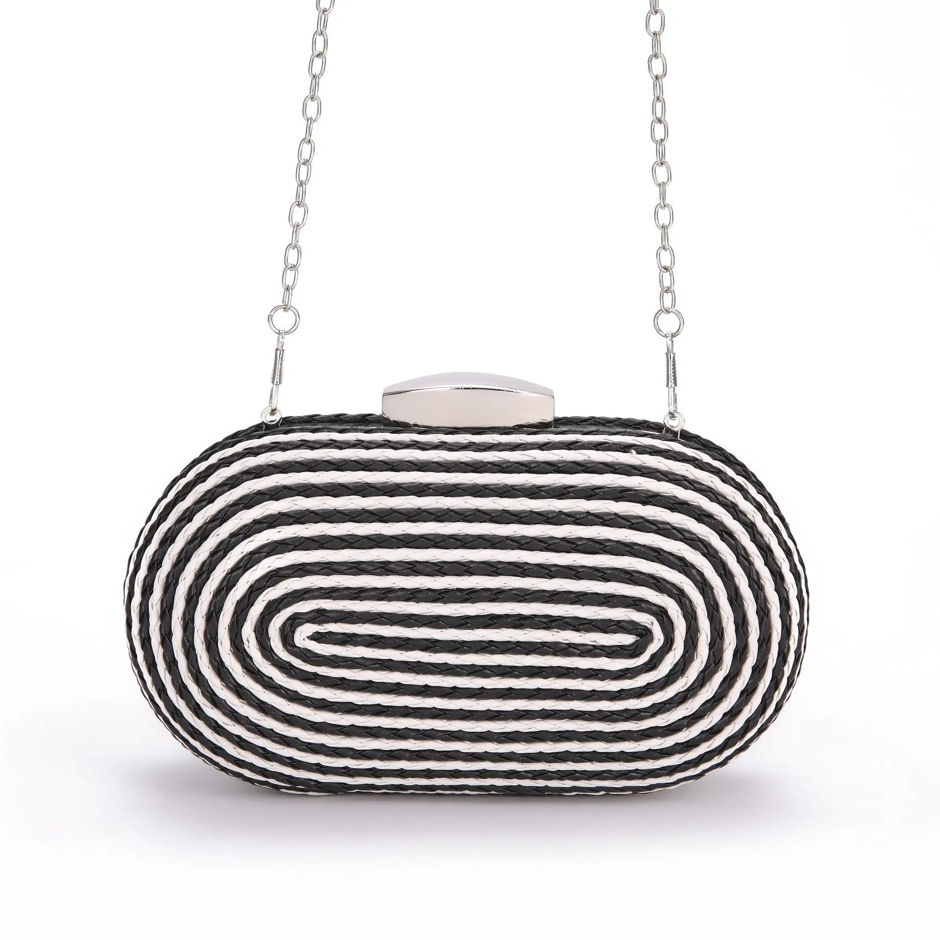 Fashionable oval crossbody woven bags - Blade & Thread