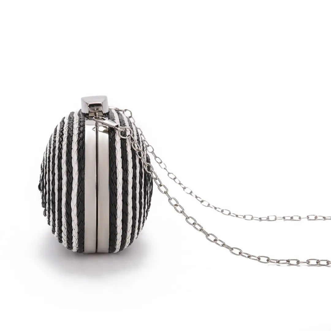 Fashionable oval crossbody woven bags - Blade & Thread