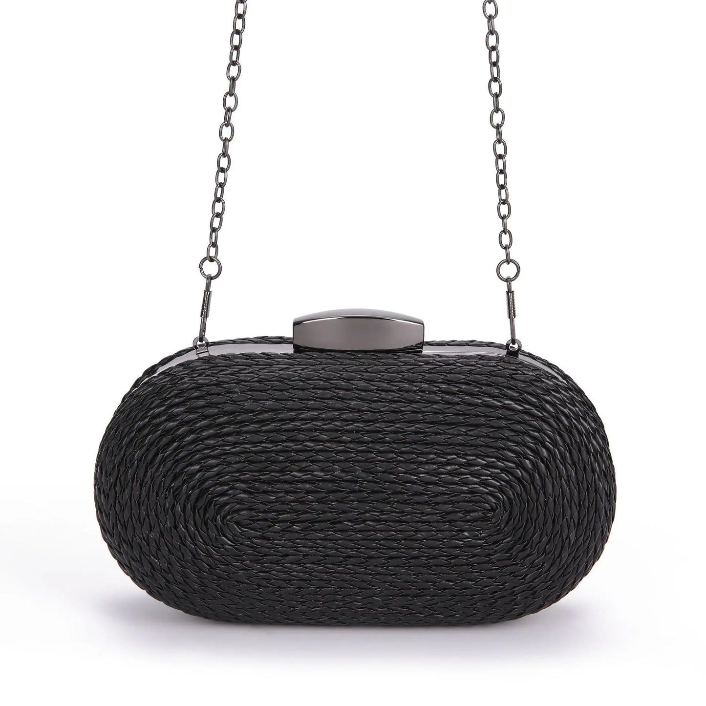 Fashionable oval crossbody woven bags - Blade & Thread