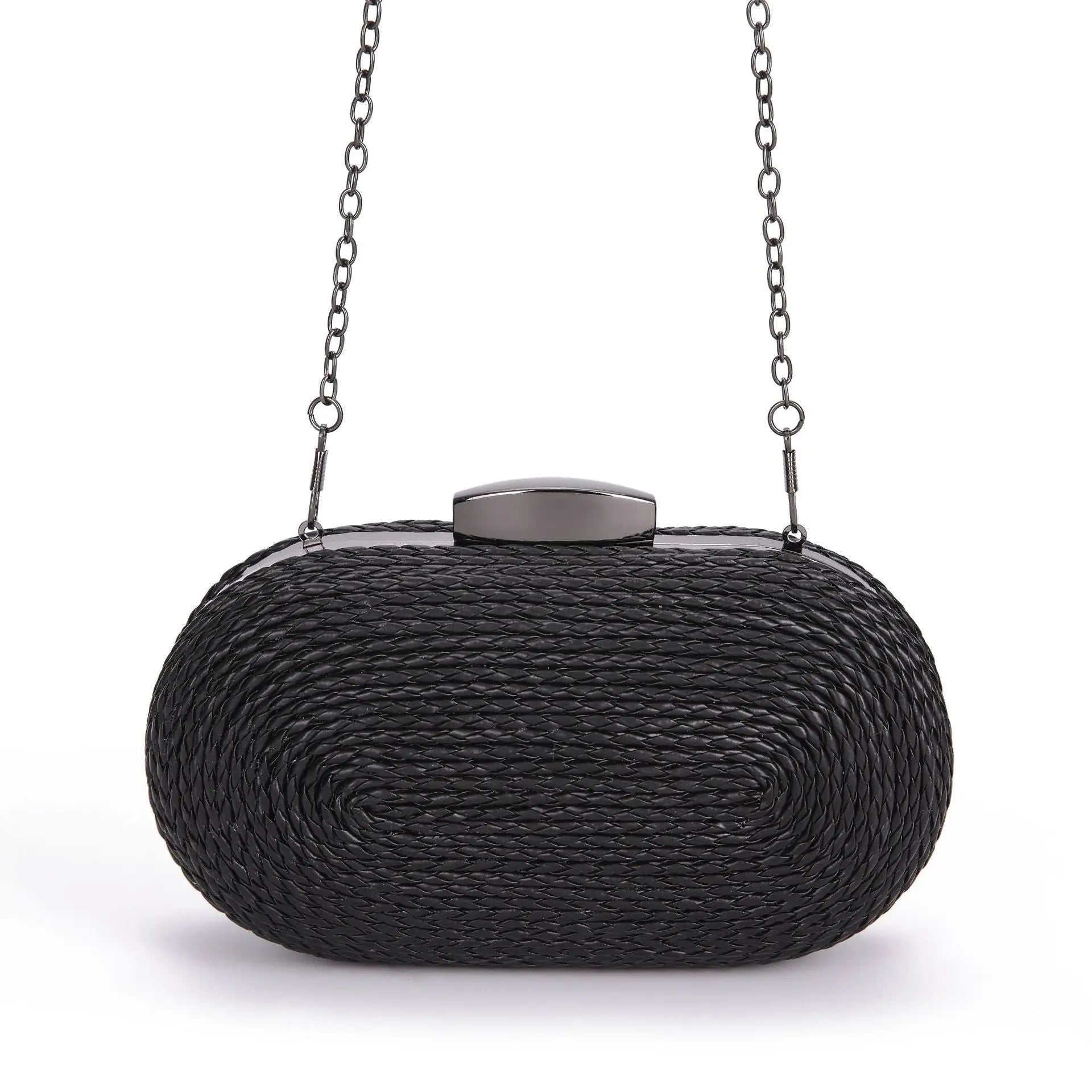 Fashionable oval crossbody woven bags - Blade & Thread