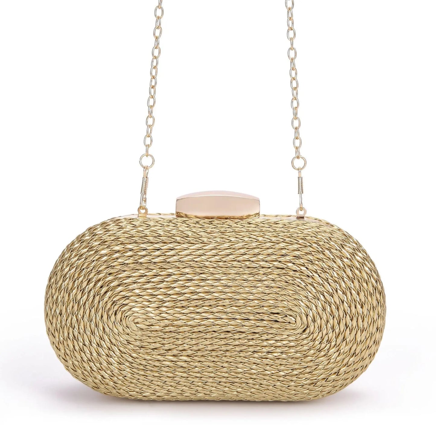Fashionable oval crossbody woven bags - Blade & Thread