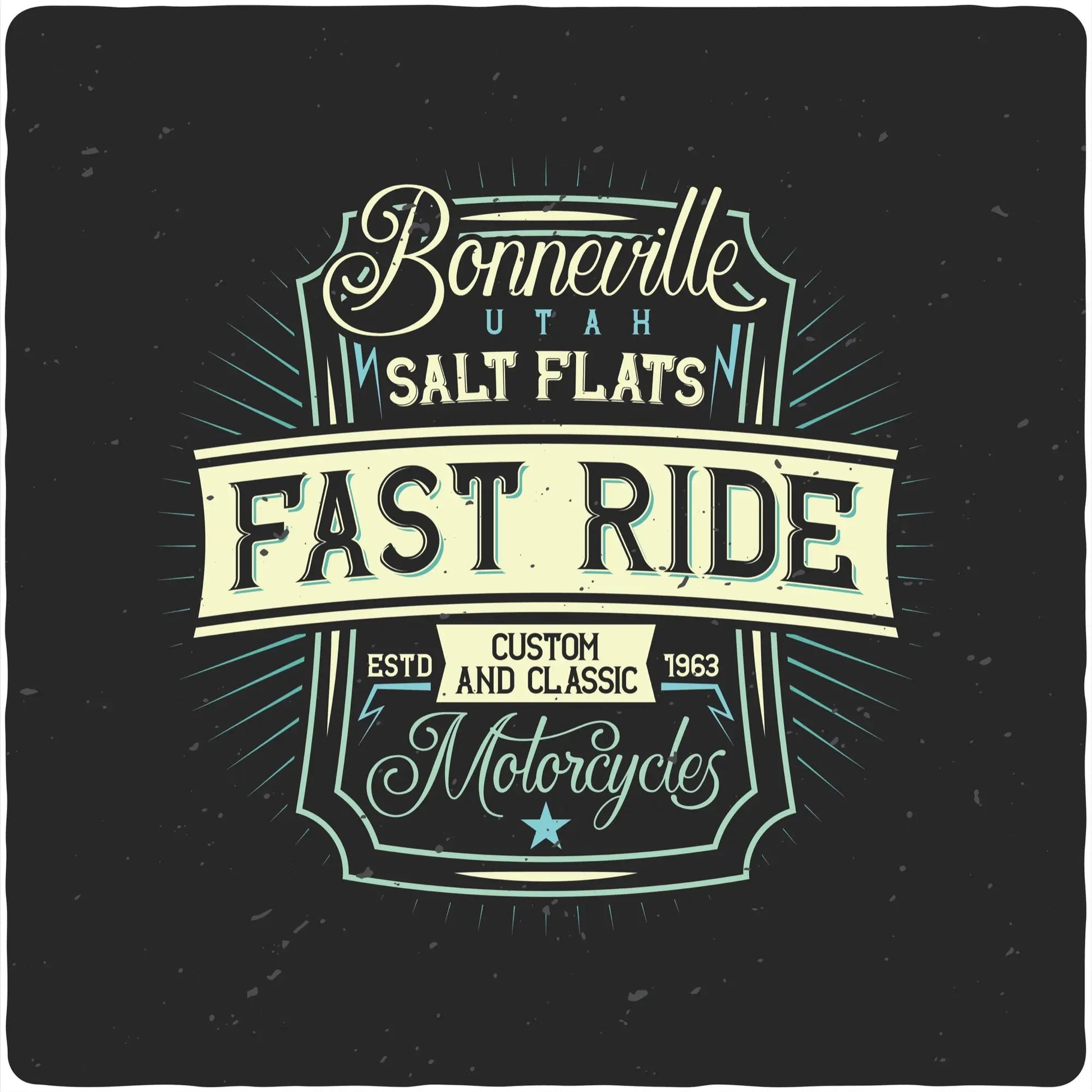 Fast Ride Men's Bamboo Viscose/Organic Cotton Short Sleeve Graphic T-Shirt Spun Bamboo