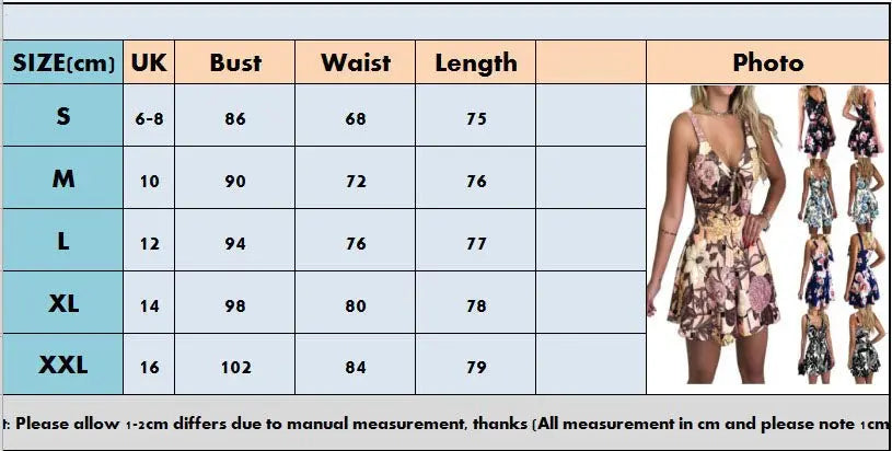 Female Sexy Playsuit print sexy V-neck short jumpsuit women loose casual beach romper - Blade & Thread