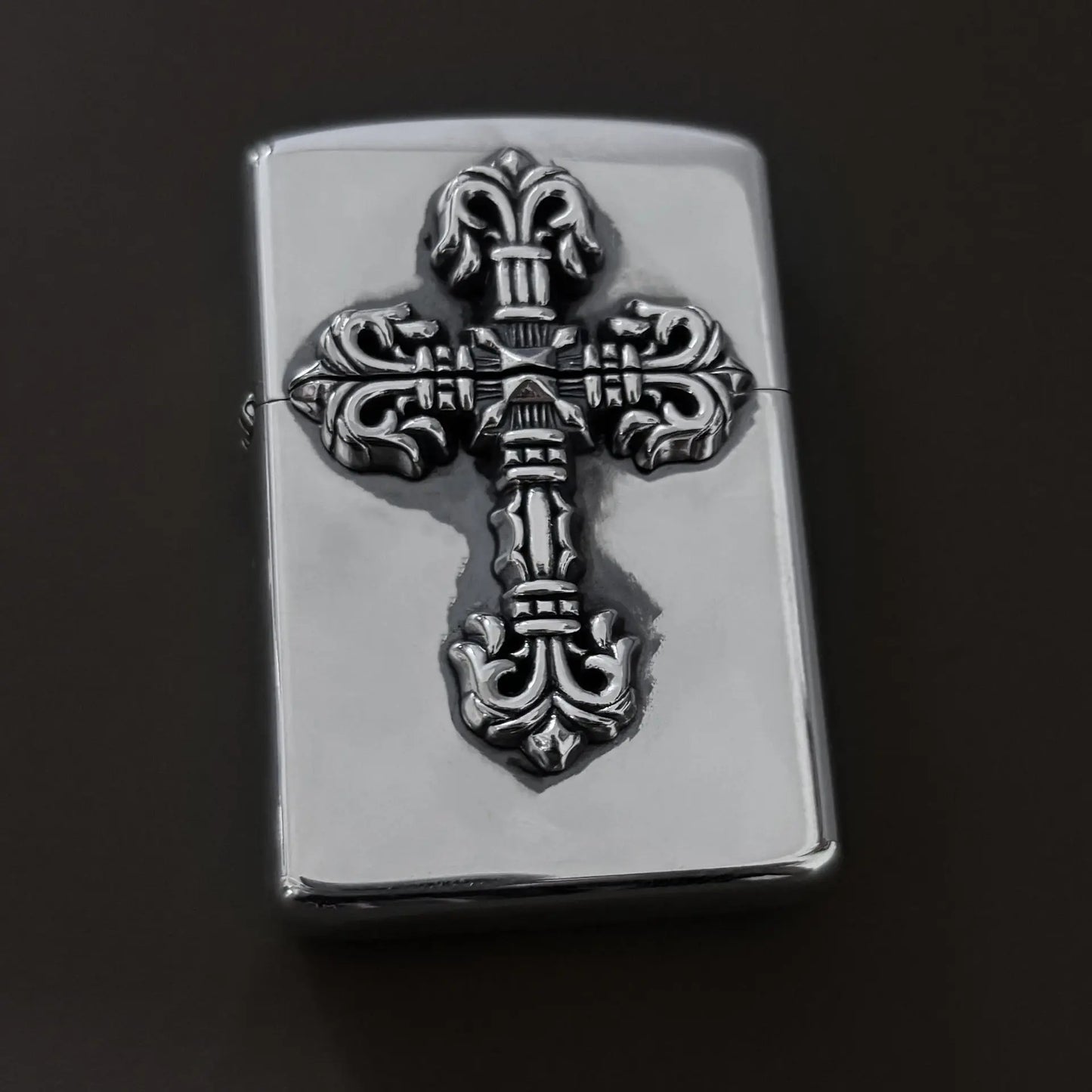 flame cross sword tongue anchor retro lighter - Blade & Thread