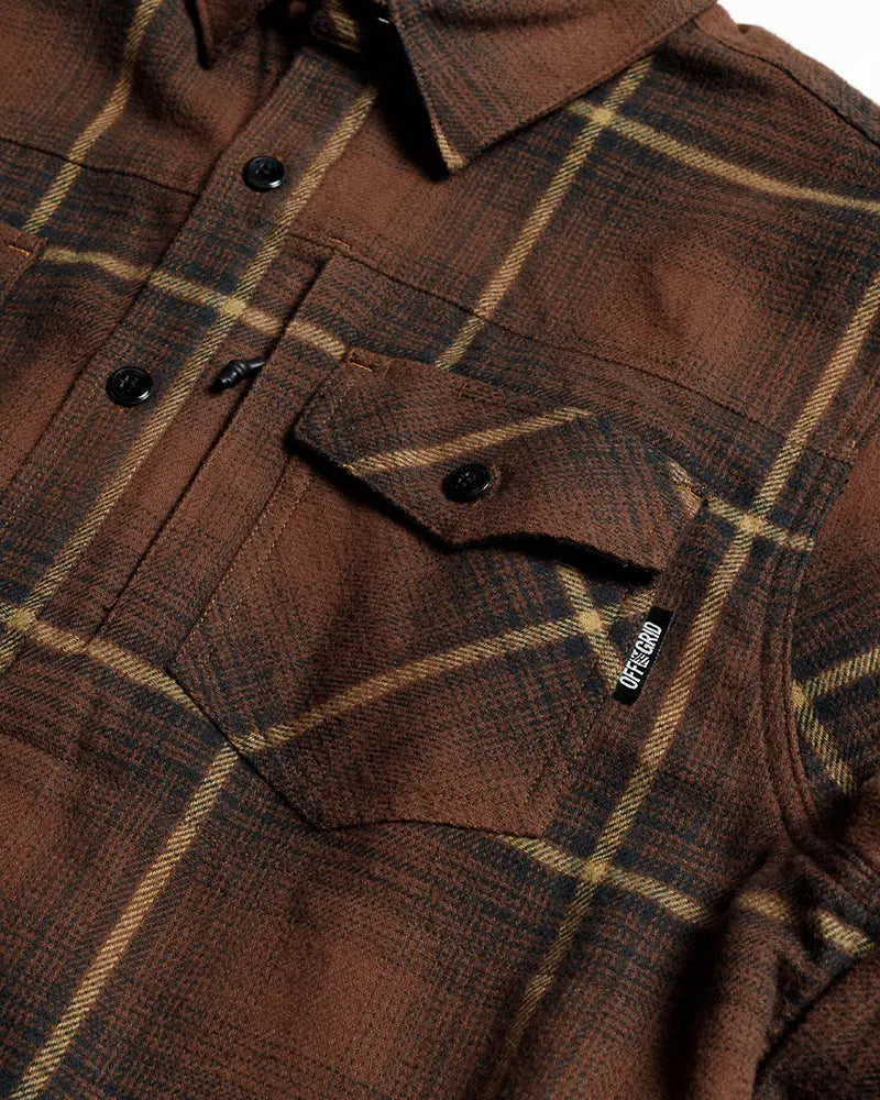 Destroyer Flannel - Burnt Brown Off The Grid Surplus