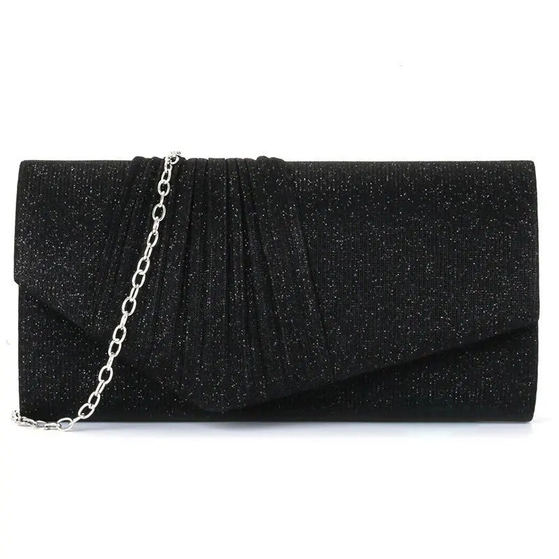 Flash material wrinkle zipper bag cover handbag - Blade & Thread