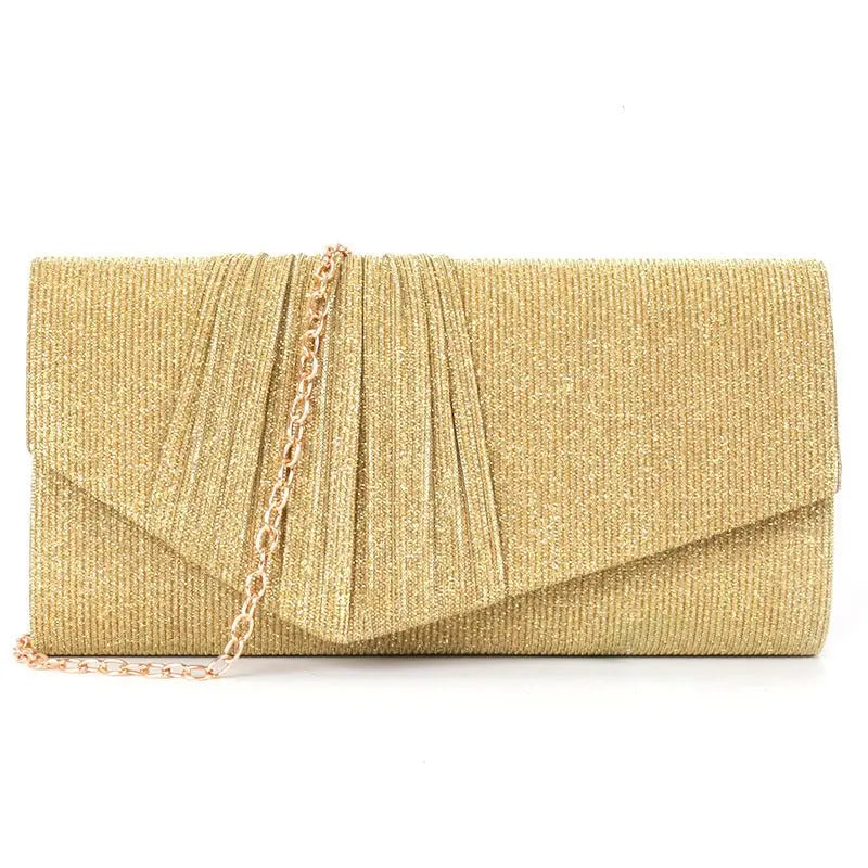 Flash material wrinkle zipper bag cover handbag - Blade & Thread