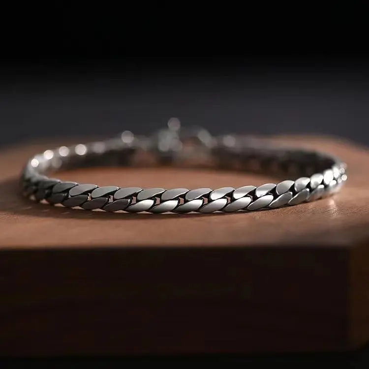 Flat whip Cuban bracelet - Blade & Thread