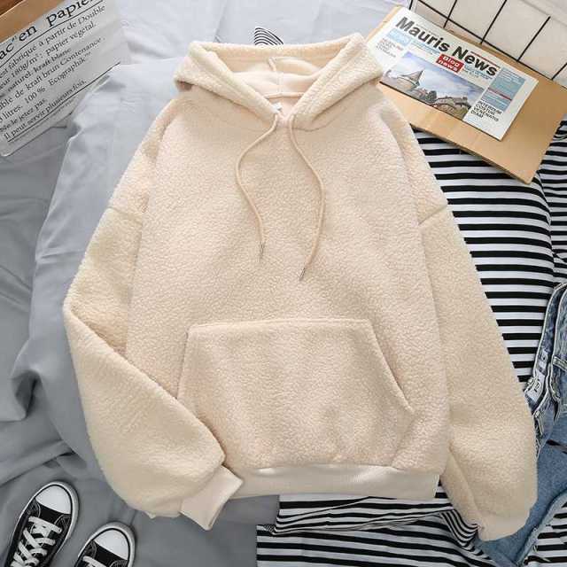 Fleece Hoodies Fashion Autumn Winter Thick Letter Embroidery - Blade & Thread