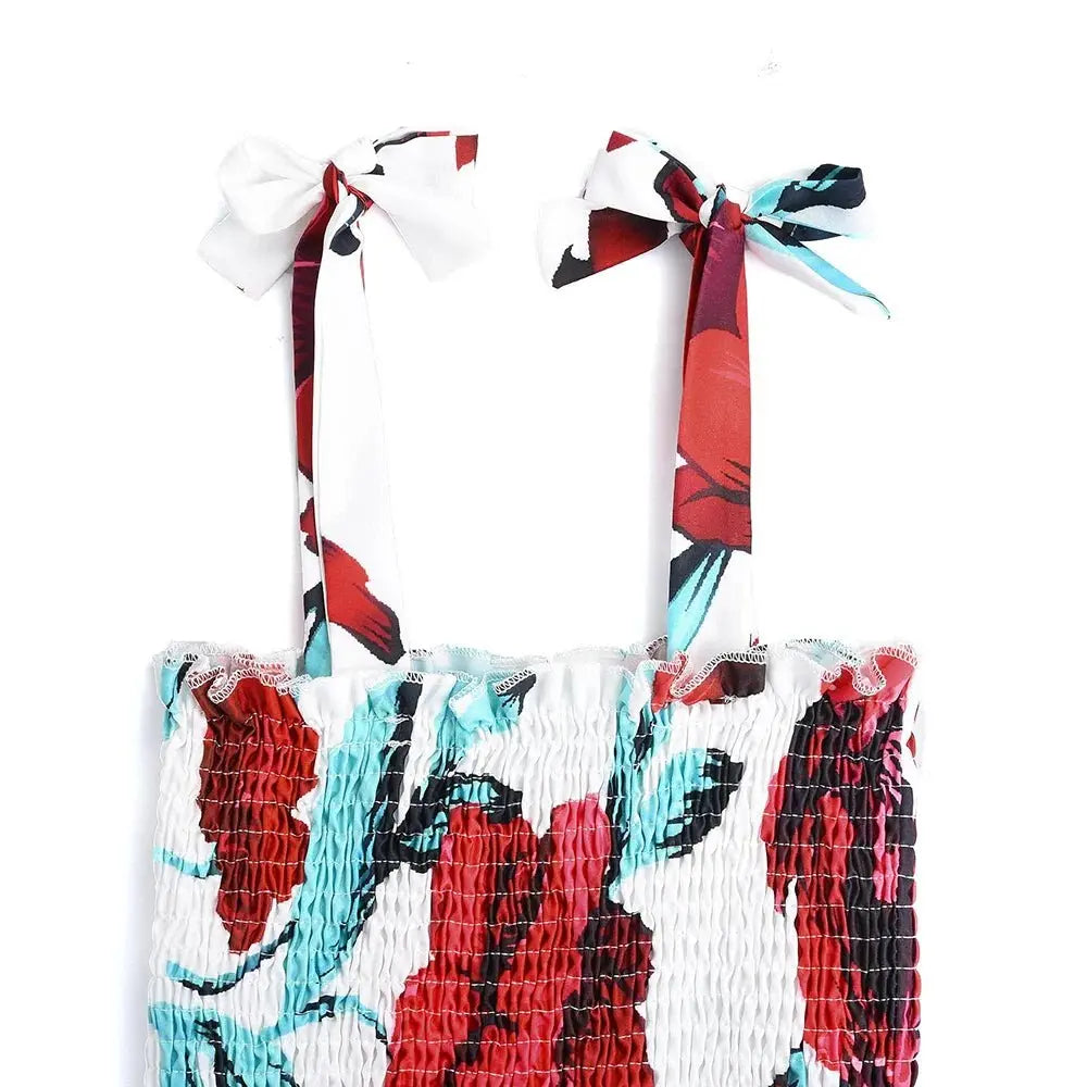 Floral Tight Camisole Dress For Women - Blade & Thread