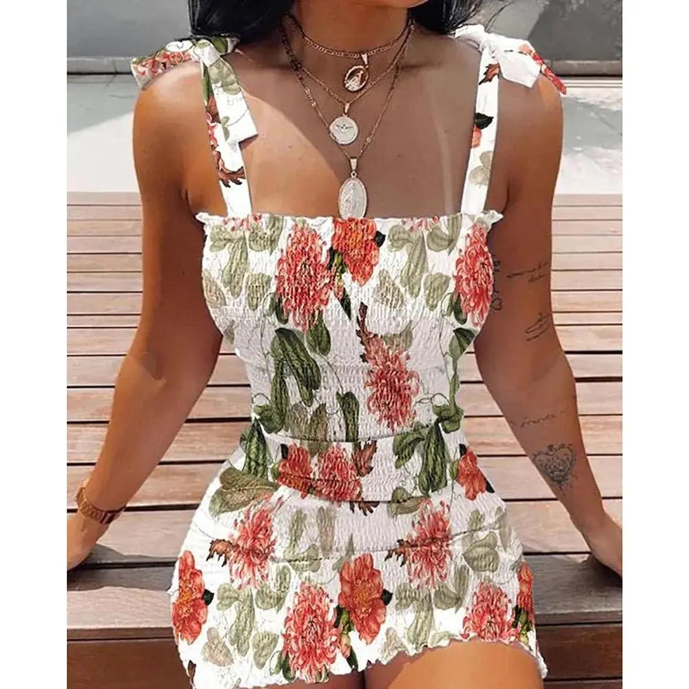 Floral Tight Camisole Dress For Women - Blade & Thread
