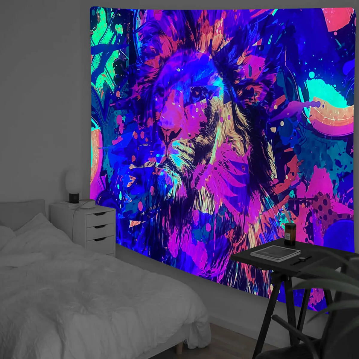 Fluorescent Tapestry Background Cloth Decorative Cloth - Blade & Thread