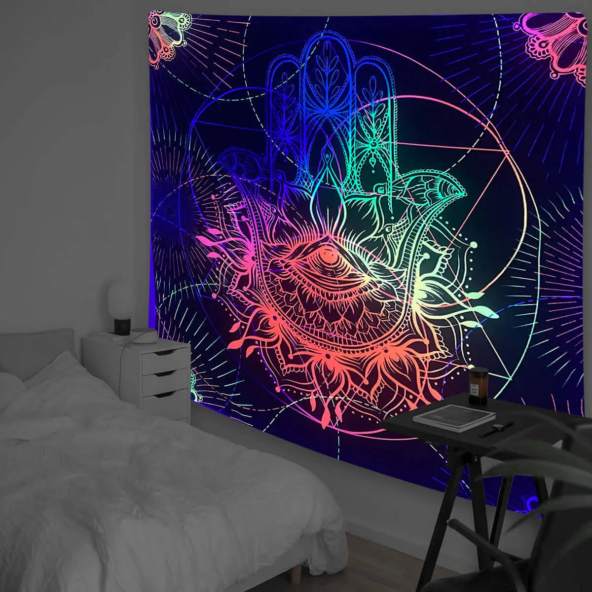 Fluorescent Tapestry Background Cloth Decorative Cloth - Blade & Thread