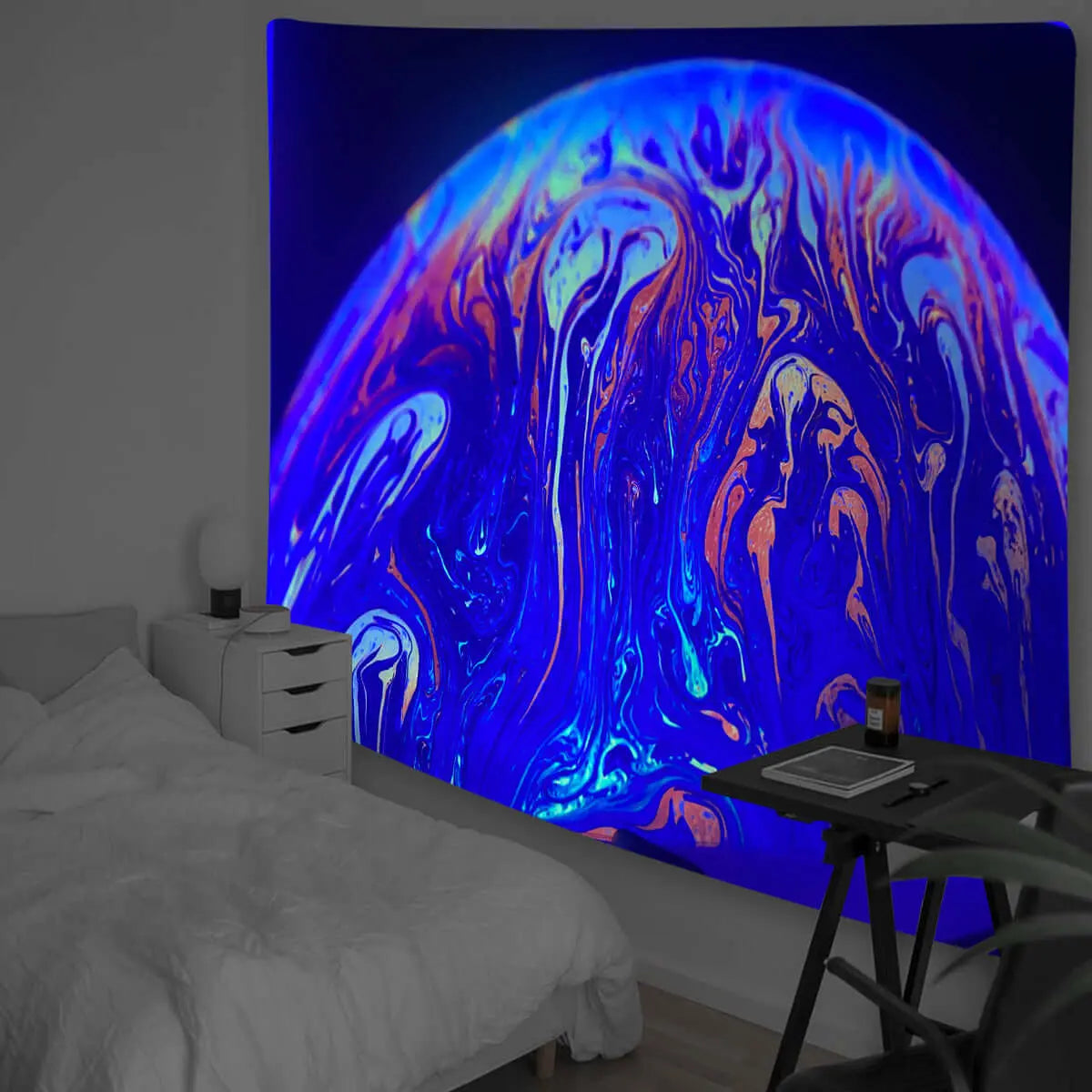Fluorescent Tapestry Background Cloth Decorative Cloth - Blade & Thread