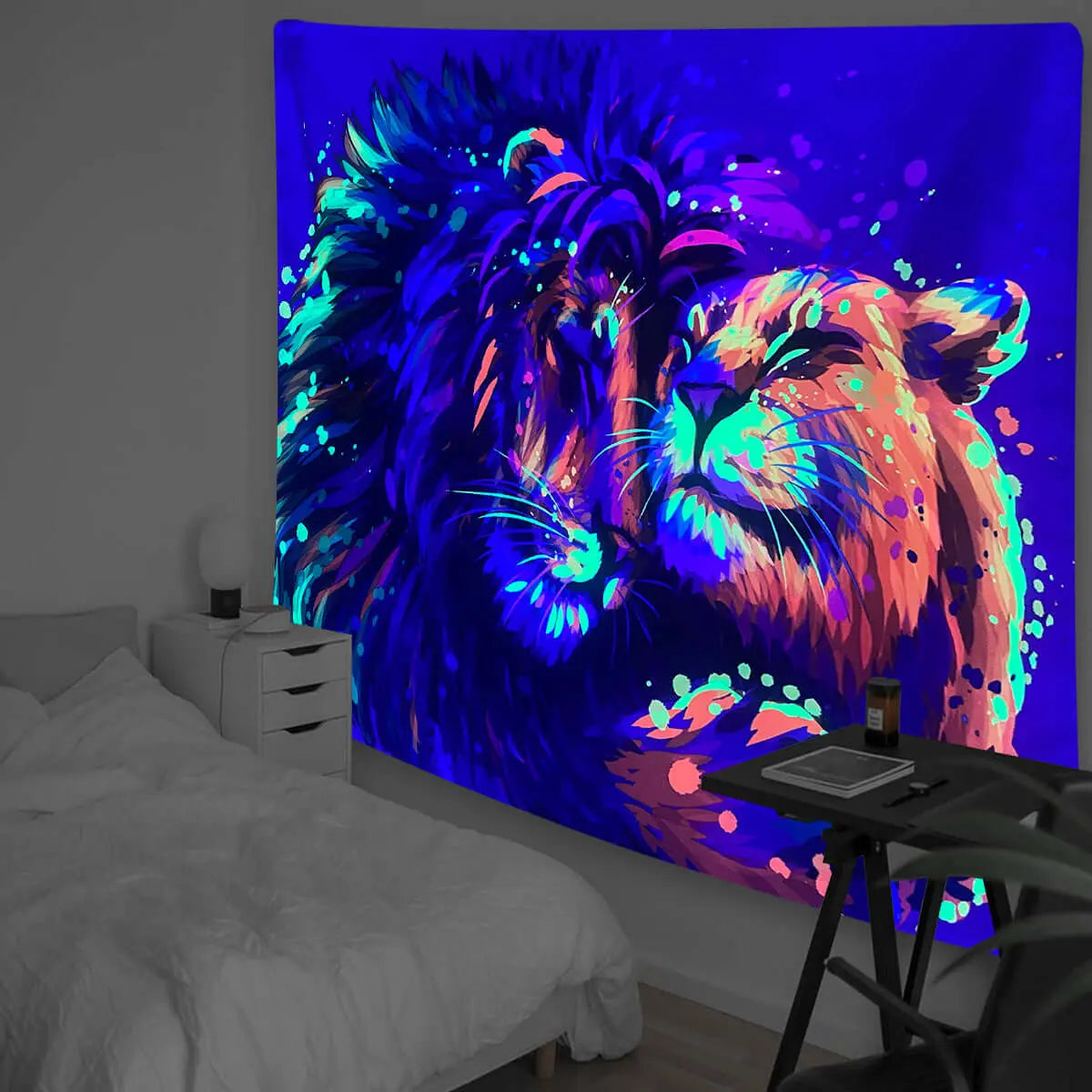 Fluorescent Tapestry Background Cloth Decorative Cloth - Blade & Thread