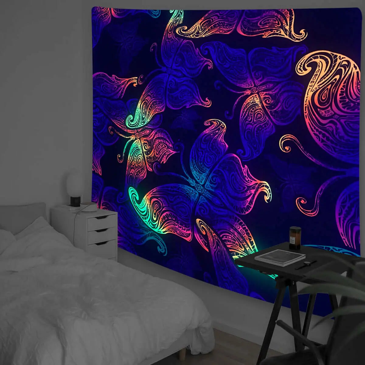 Fluorescent Tapestry Background Cloth Decorative Cloth - Blade & Thread