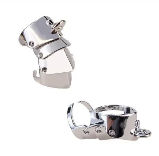 Four-section armor ring couple Roman ring - Blade & Thread