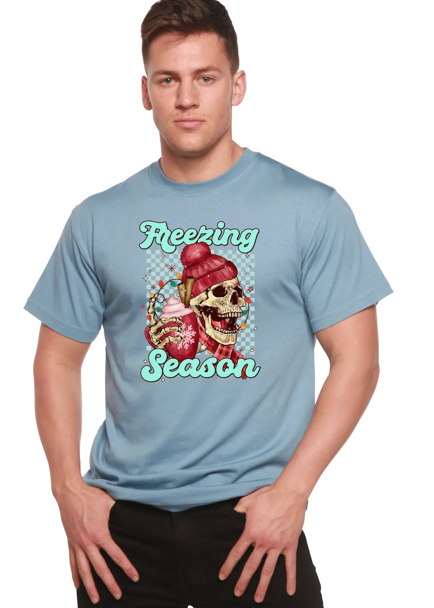 Freezing Season Unisex Bamboo Viscose/Organic Cotton Short Sleeve Graphic T-Shirt - Blade & Thread