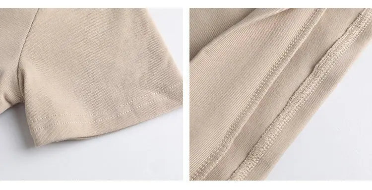 French Clavicle Square Collar Tops Women High Waist Croped Top Short Sleeve T-shirt Female - Blade & Thread