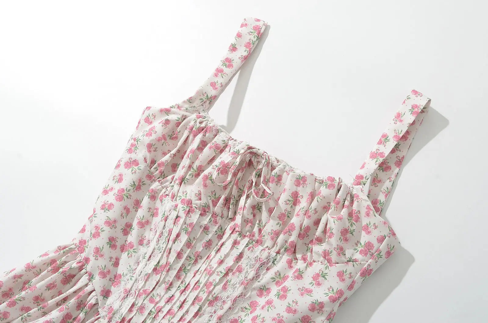 French girl floral suspender dress playful summer dress - Blade & Thread