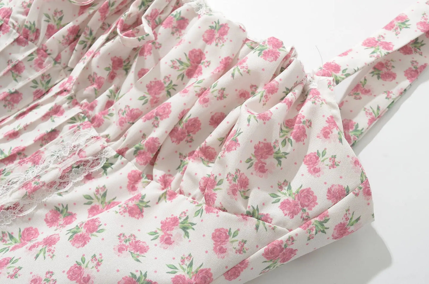 French girl floral suspender dress playful summer dress - Blade & Thread