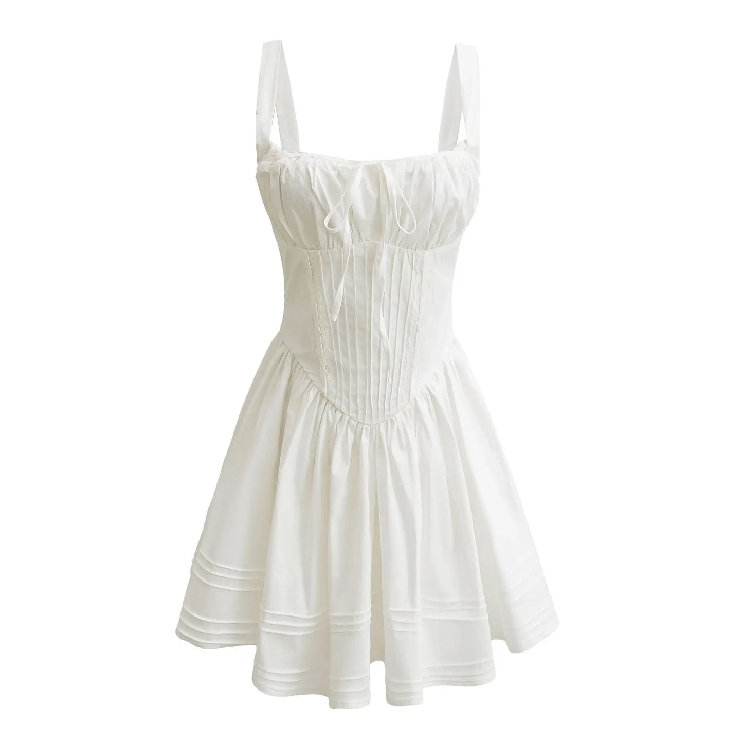 French girl floral suspender dress playful summer dress - Blade & Thread