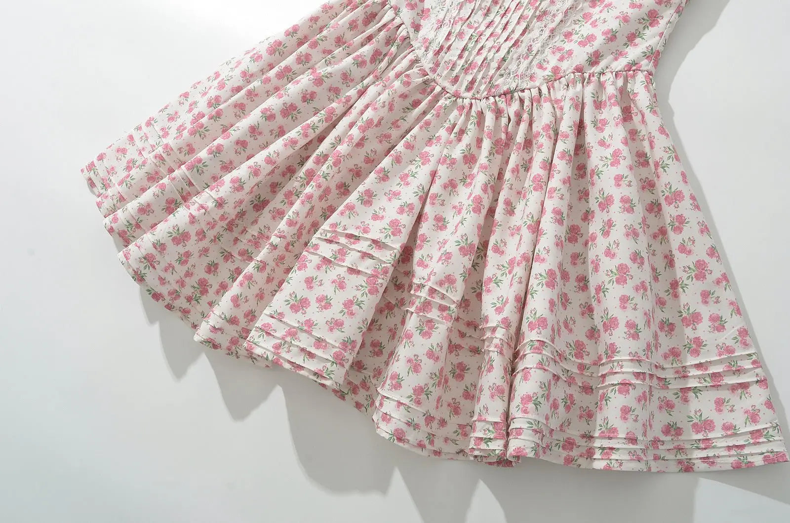 French girl floral suspender dress playful summer dress - Blade & Thread