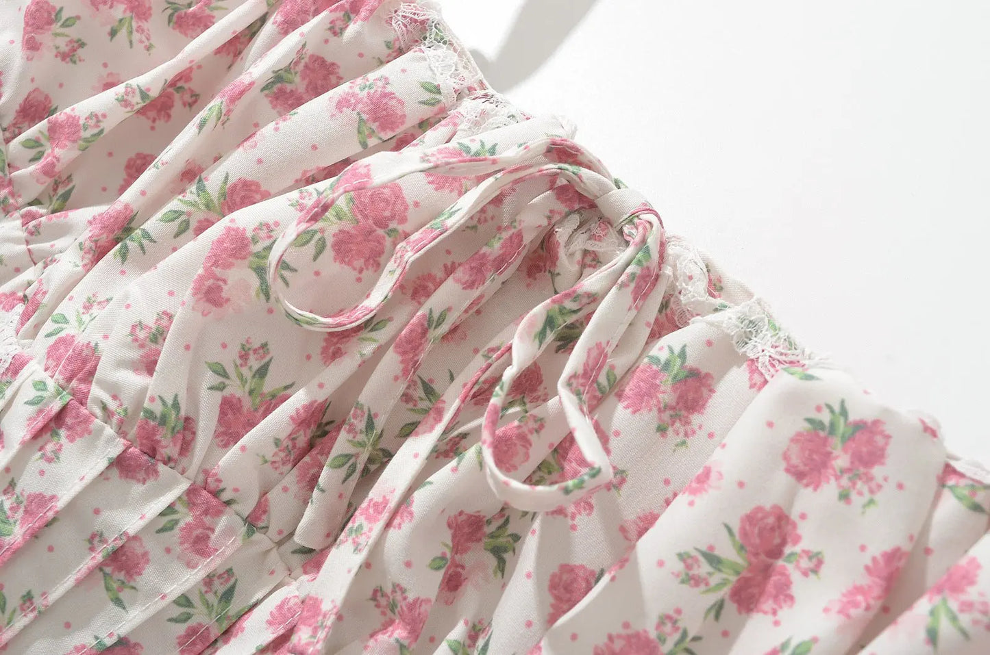 French girl floral suspender dress playful summer dress - Blade & Thread