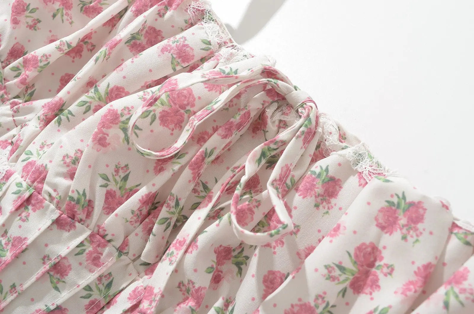 French girl floral suspender dress playful summer dress - Blade & Thread