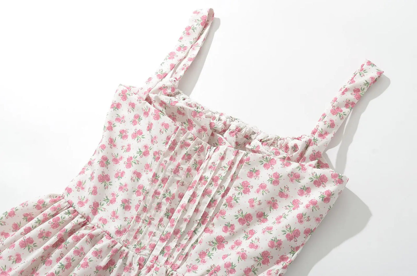 French girl floral suspender dress playful summer dress - Blade & Thread