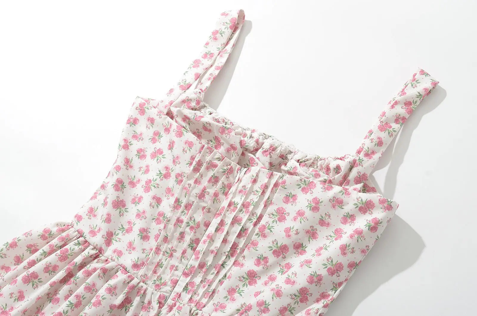 French girl floral suspender dress playful summer dress - Blade & Thread