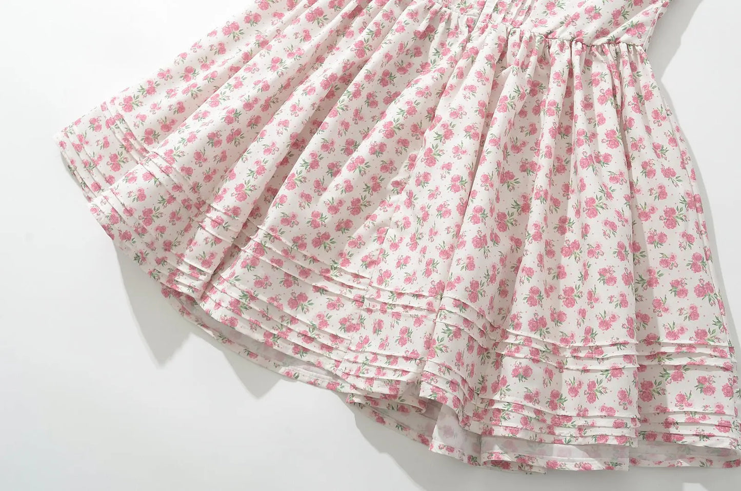 French girl floral suspender dress playful summer dress - Blade & Thread