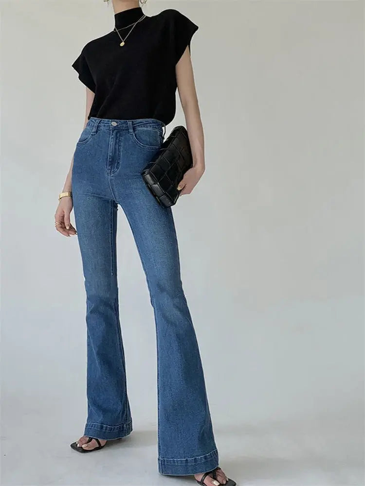 French Turtleneck Knitted Women Spring Summer Design Loose Short Sleeve Cropped Tops Female - Blade & Thread