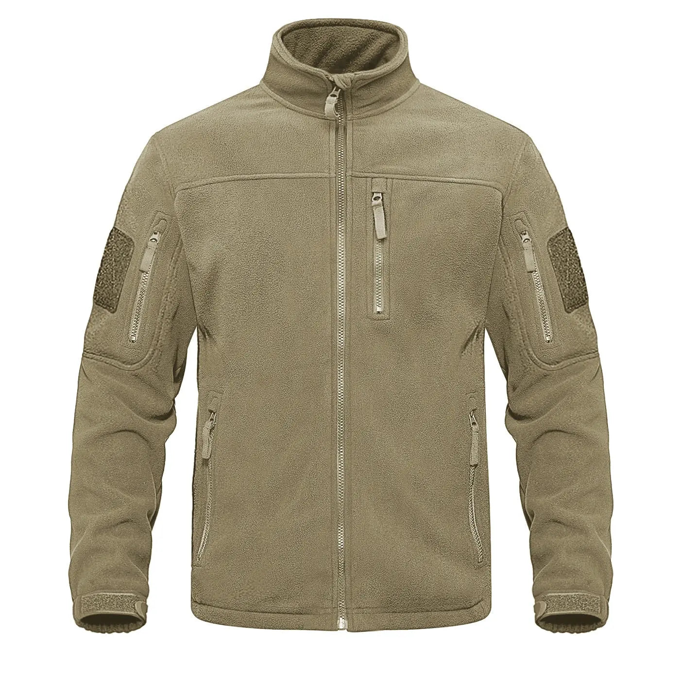 Full Zip Up Tactical Army Fleece Jacket Military Thermal Warm Outwear Windbreaker - Blade & Thread