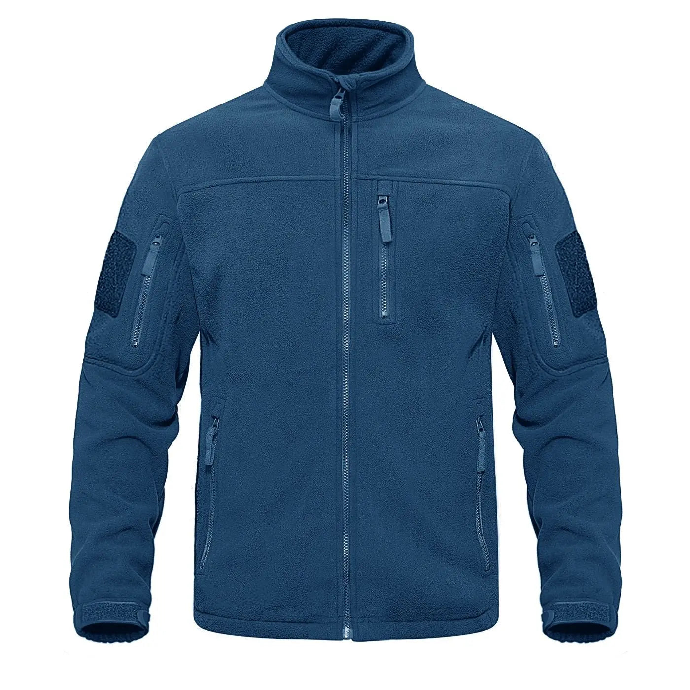 Full Zip Up Tactical Army Fleece Jacket Military Thermal Warm Outwear Windbreaker - Blade & Thread