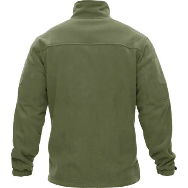 Full Zip Up Tactical Army Fleece Jacket Military Thermal Warm Outwear Windbreaker - Blade & Thread